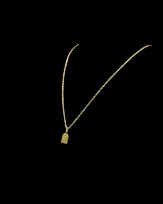 Collier torsadée 70cm pendentif ange gardien Bijoux or 18K - TRANSAC'OR