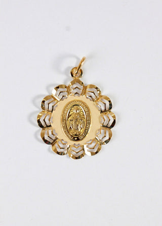 Collier torsadée 70cm pendentif vierge miraculeuse Bijoux or 18K - TRANSAC'OR