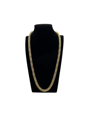 Collier triple gros sirop 6.5mm 60cm Bijoux or 18K - TRANSAC'OR