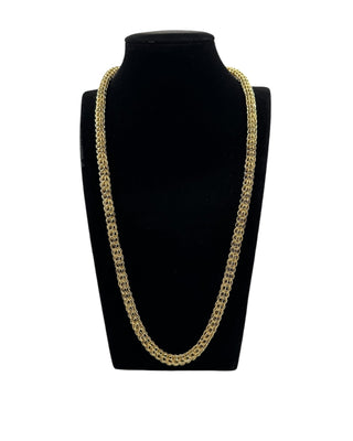 Collier triple gros sirop 6.5mm 60cm Bijoux or 18K - TRANSAC'OR