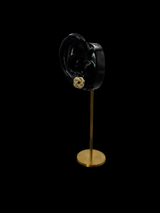 Nœuds sablé et lisse 12mm Bijoux or 18K - TRANSAC'OR