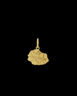 Pendentif carte de la réunion Bijoux or 18K - TRANSAC'OR