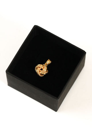Pendentif nœuds 10mm Bijoux or 18K - TRANSAC'OR